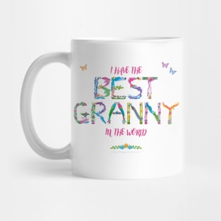 I have the best Granny in the world - tropical wordart Mug